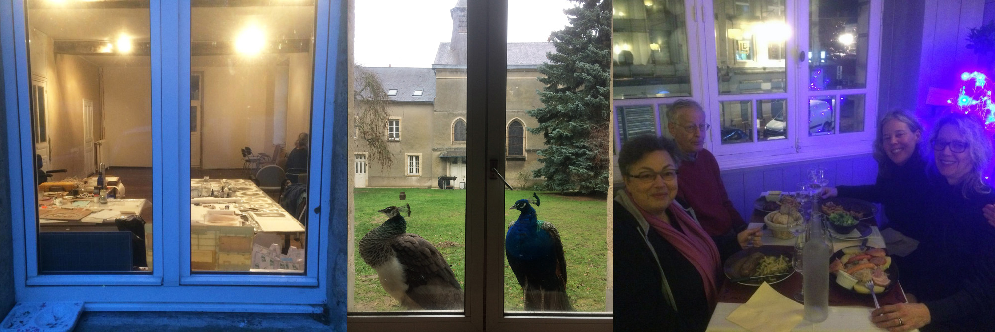 peacocks-at dinner